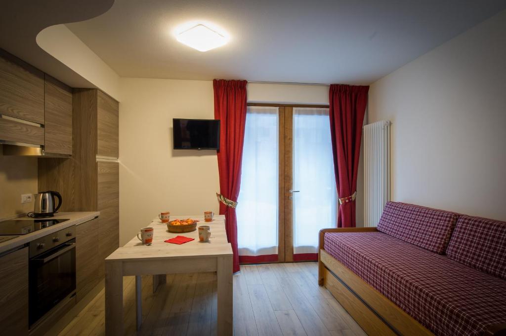 Kuchyň nebo kuchyňský kout v ubytování Residence Ables