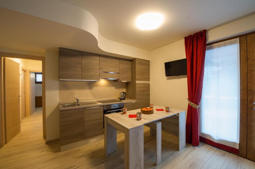 Kuchyň nebo kuchyňský kout v ubytování Residence Ables