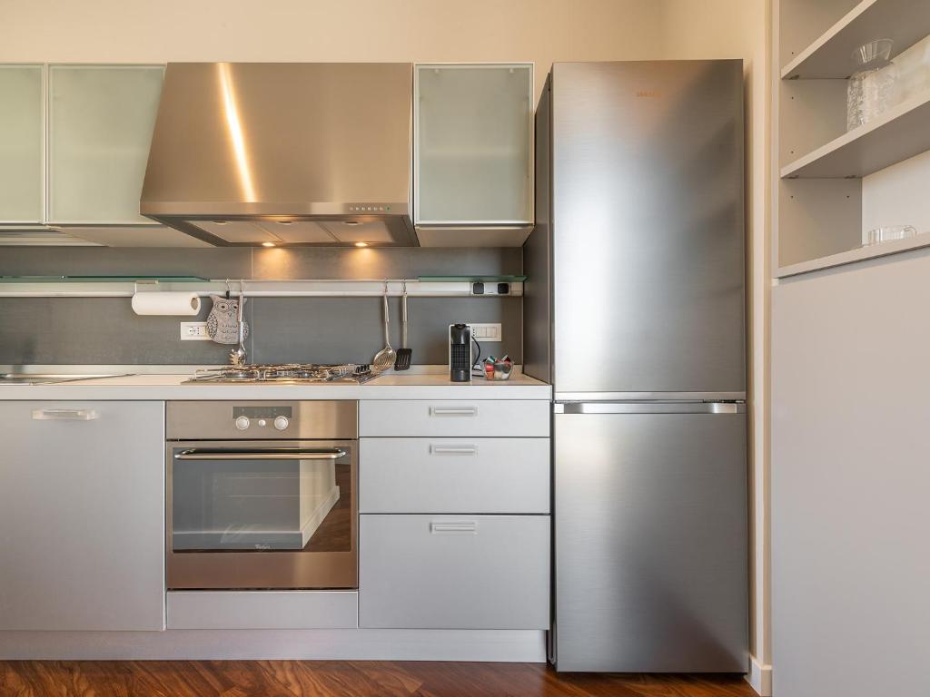 Kuchyňa alebo kuchynka v ubytovaní Penthouse center
