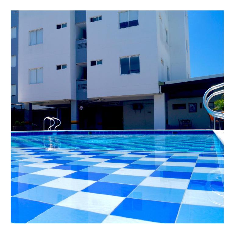Bazén v ubytování Hotel Mar del Plata nebo v jeho okolí