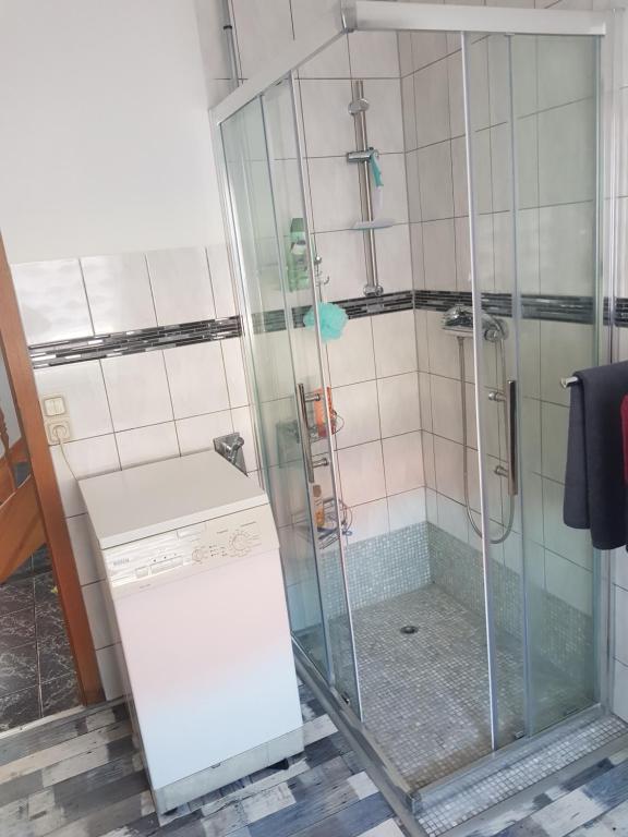 Koupelna v ubytování Ferienhaus auf Rügen