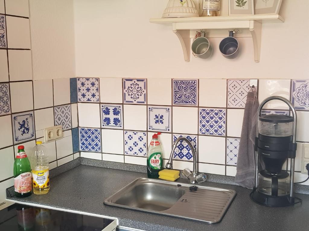 Kuchyň nebo kuchyňský kout v ubytování Ferienhaus auf Rügen