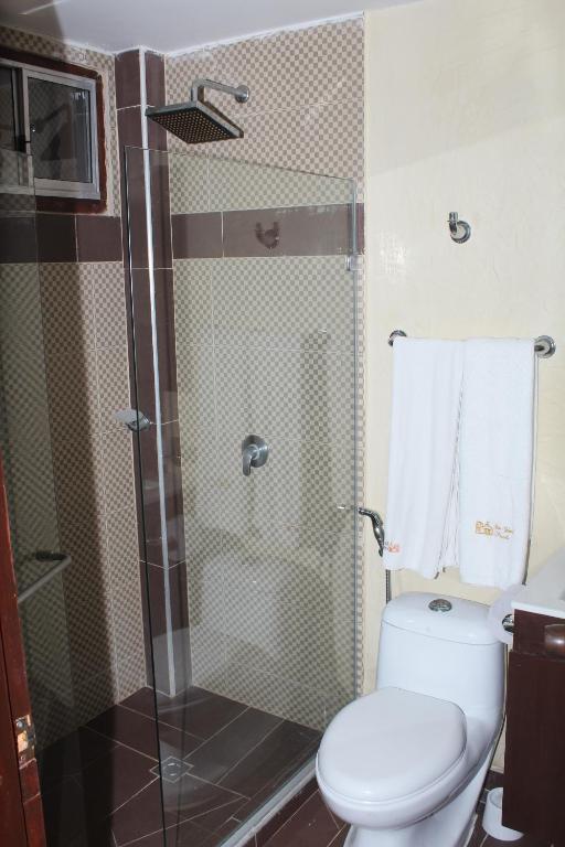 Koupelna v ubytování Hotel Casa Colonial