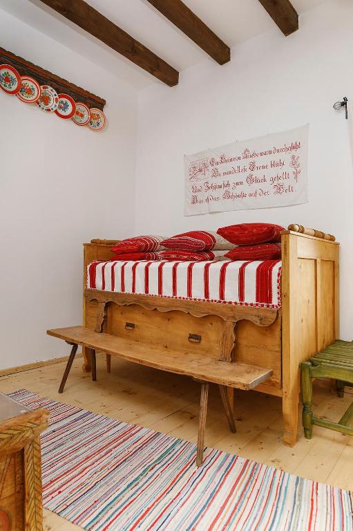 Postel nebo postele na pokoji v ubytování Viscri 44