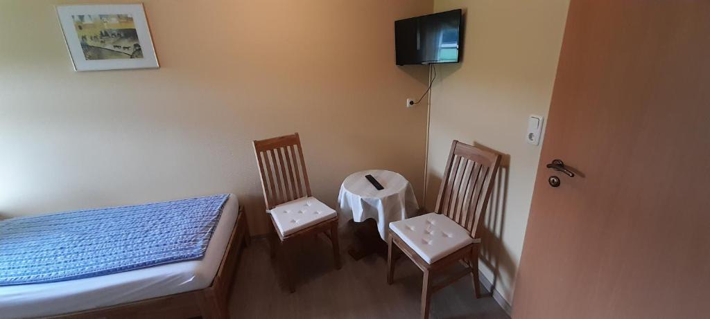 Postel nebo postele na pokoji v ubytování Ferienwohnung Rita