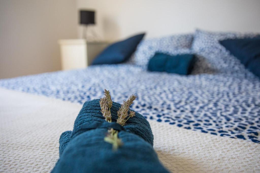 Posteľ alebo postele v izbe v ubytovaní Apartment Mario Star