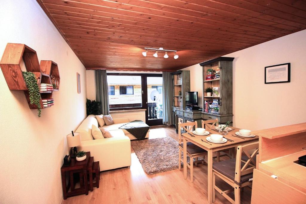 Posezení v ubytování Edelweiss Apartment