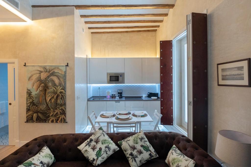 Posezení v ubytování Gadir Suites