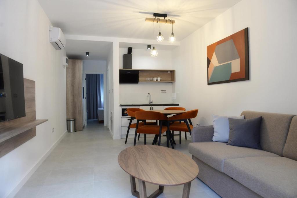 Posezení v ubytování 9 apartments