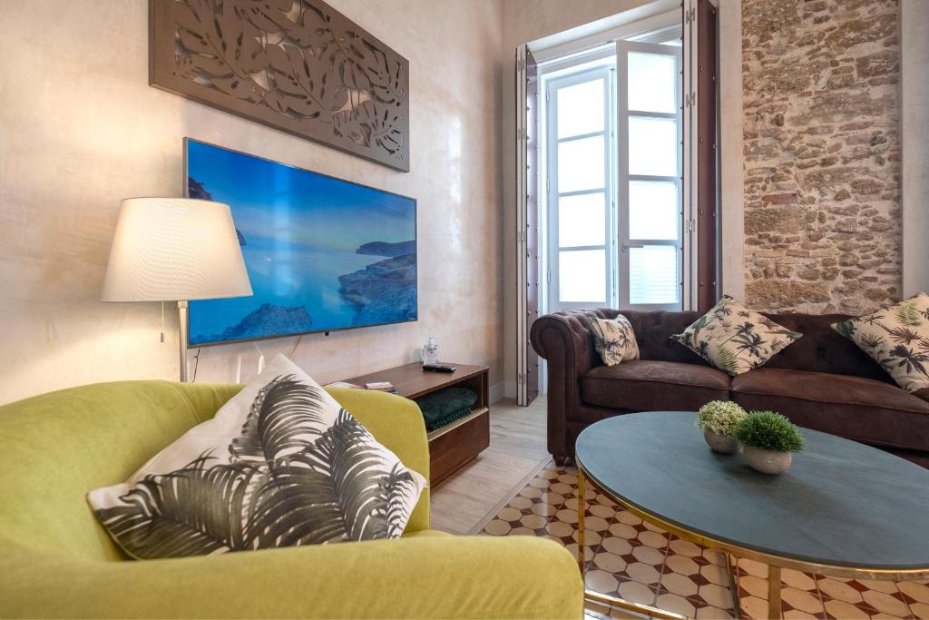 Posezení v ubytování Gadir Suites