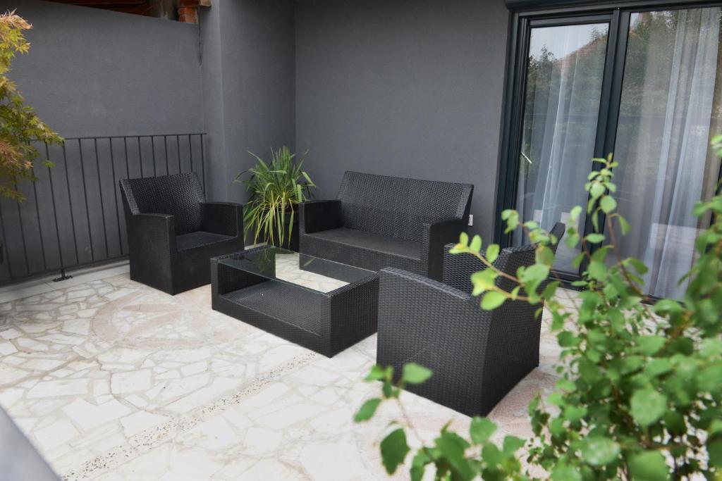 Posezení v ubytování 9 apartments