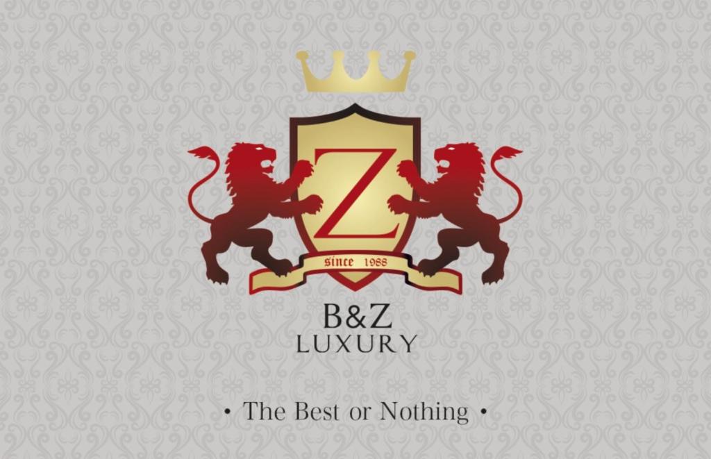 a logo for the best or nothing with lions and a crown at B&Z LUXURY in Bari