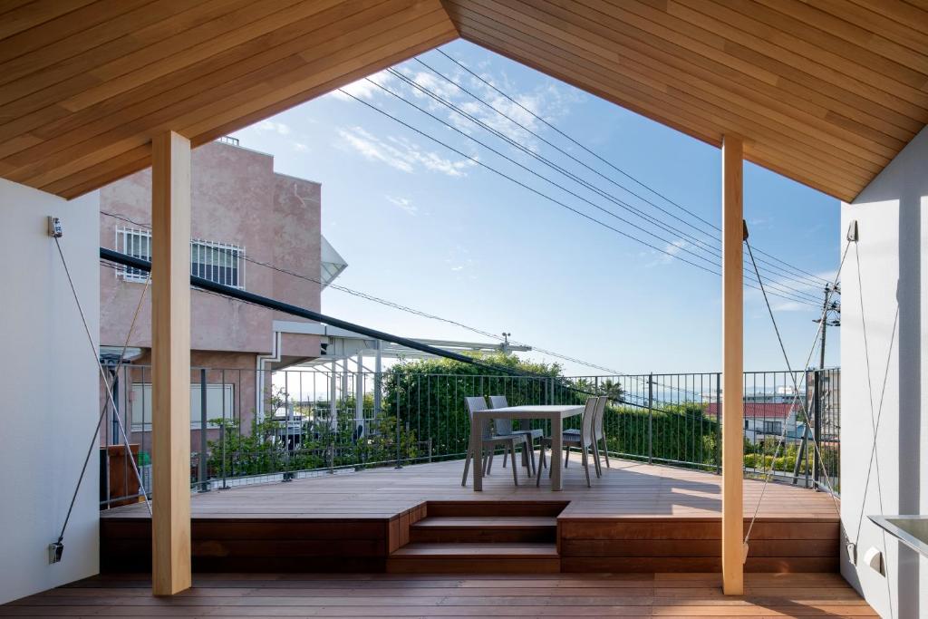 Balkón nebo terasa v ubytování Terrace Villa Eon