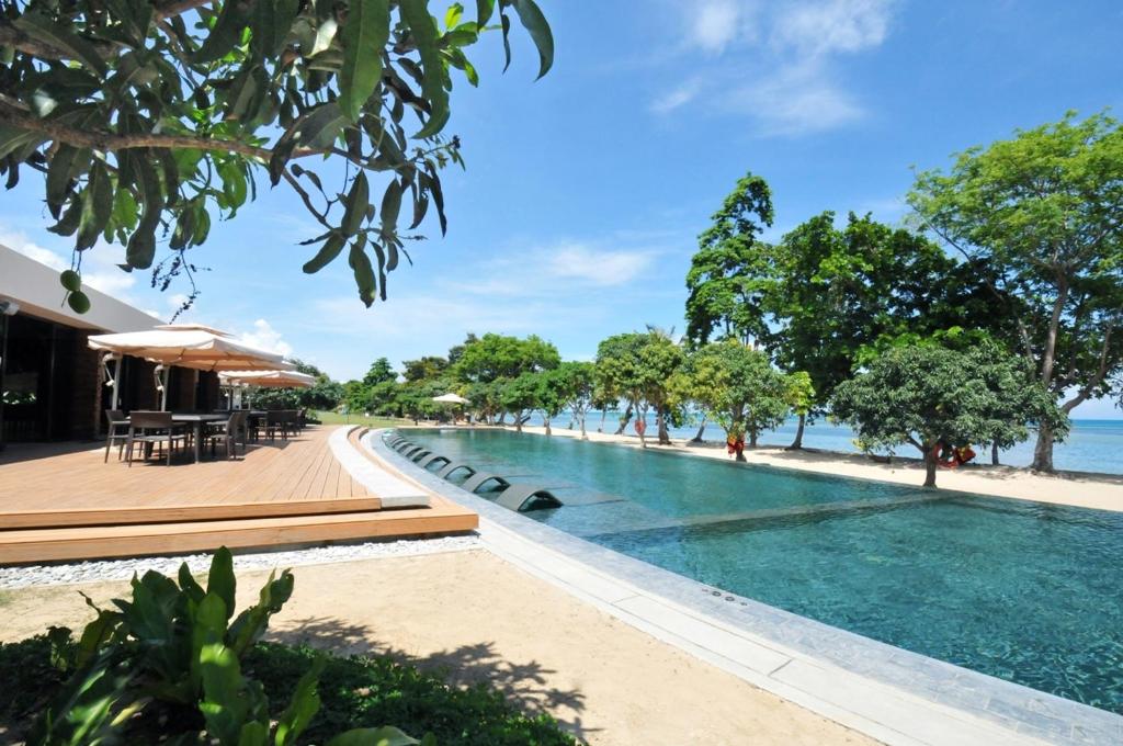 The swimming pool at or close to Astoria Palawan