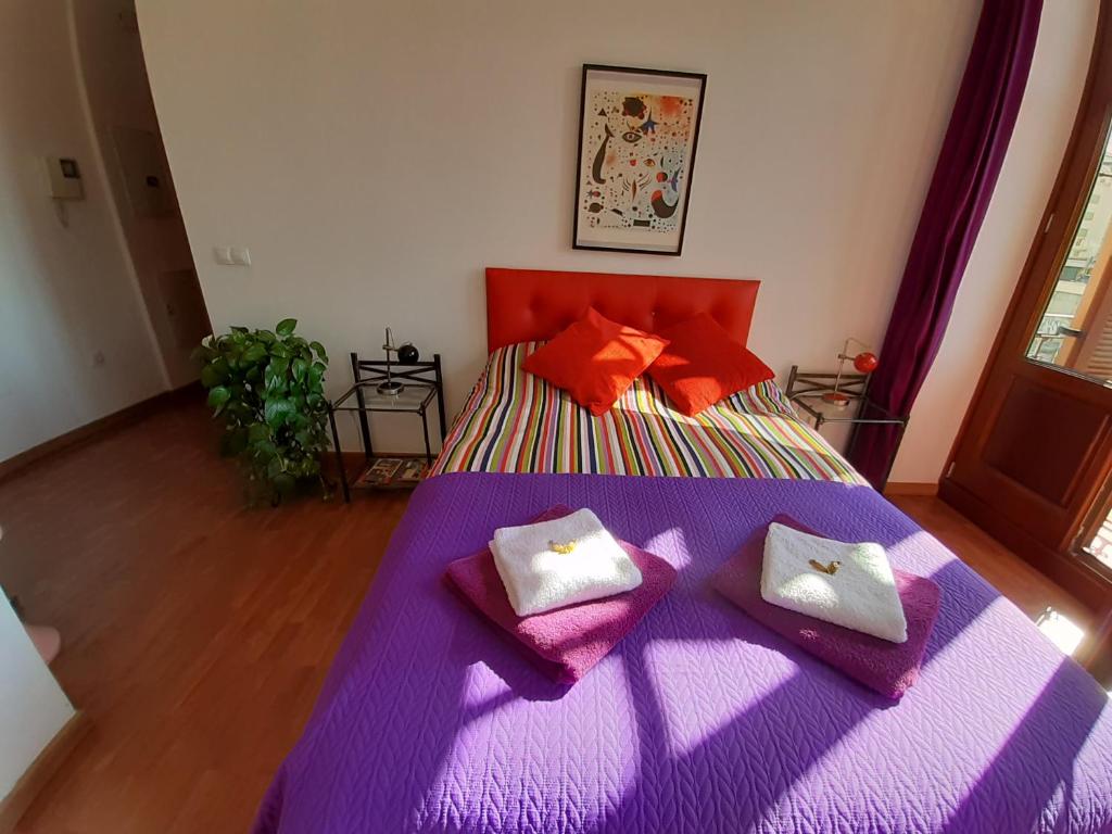 Postel nebo postele na pokoji v ubytování Ole Málaga