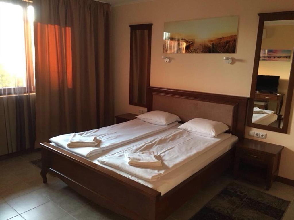 Casa Real tesisinde bir odada yatak veya yataklar