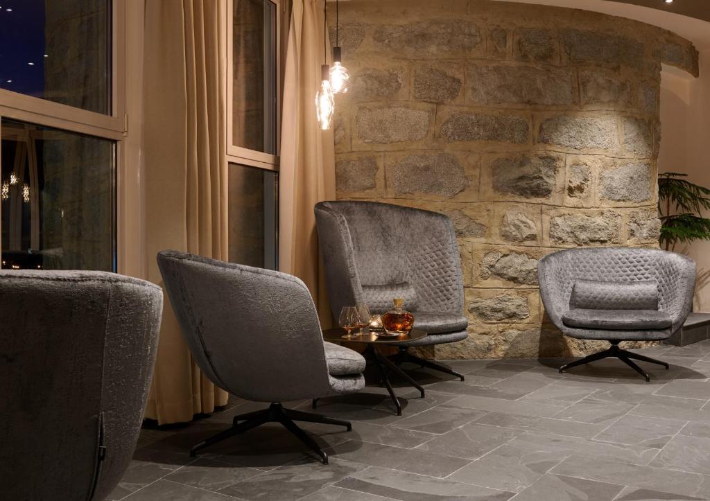 Posezení v ubytování Hotel Goldene Rose