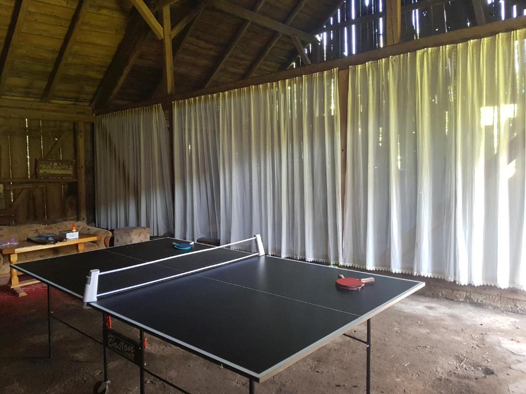 Stolný tenis v ubytovaní Dom na Warmii -Siedlisko Mozaika alebo v jeho okolí