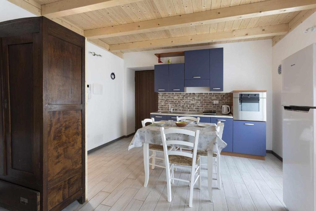 Kuchyň nebo kuchyňský kout v ubytování Agritur Horizon