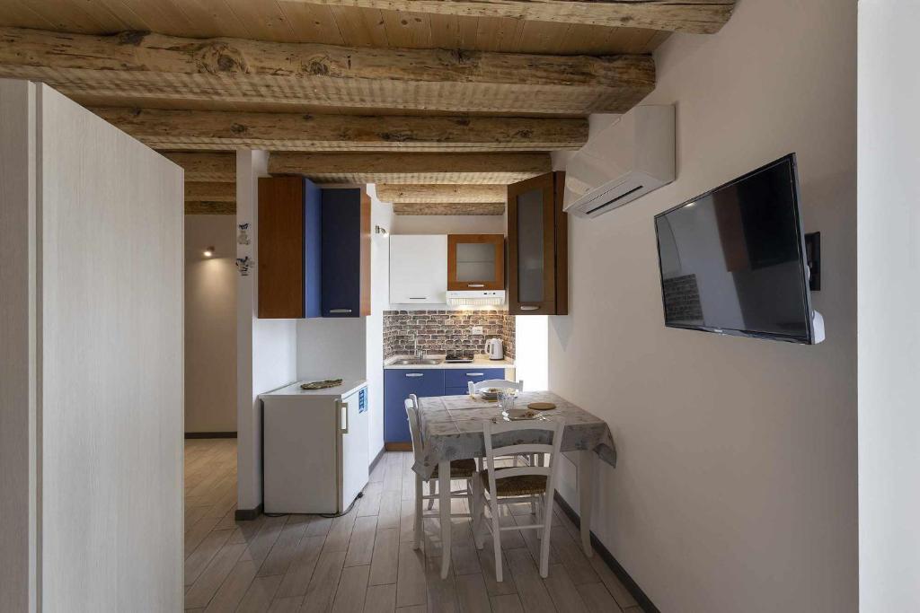 Kuchyň nebo kuchyňský kout v ubytování Agritur Horizon