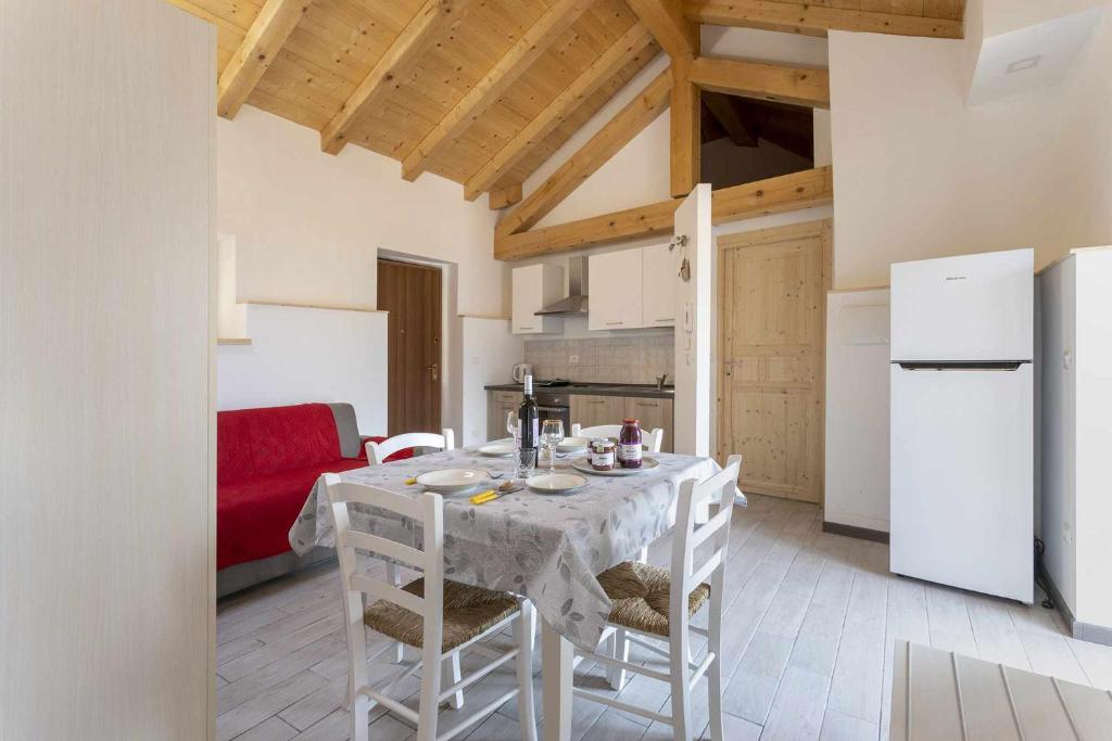 Kuchyň nebo kuchyňský kout v ubytování Agritur Horizon