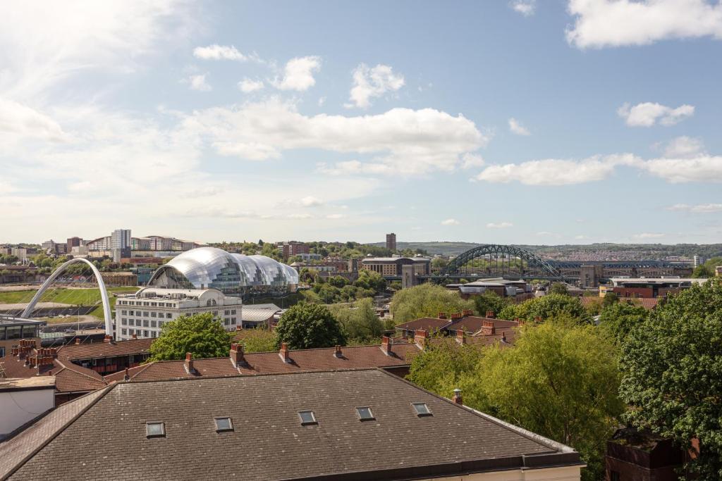 Nespecifikovaný výhled na destinaci Newcastle upon Tyne nebo výhled na město při pohledu z aparthotelu