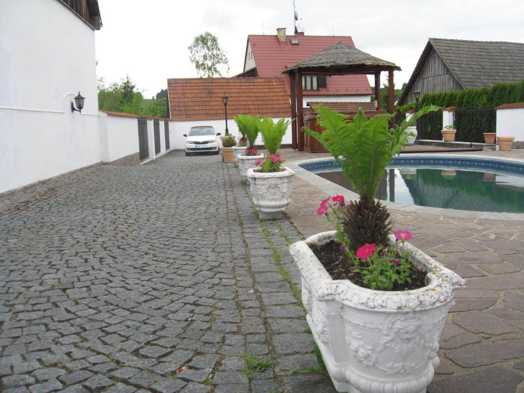Zahrada ubytování Pension Šejko