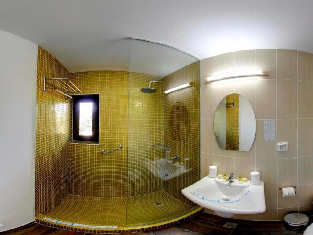 Koupelna v ubytování Hotel Solymar