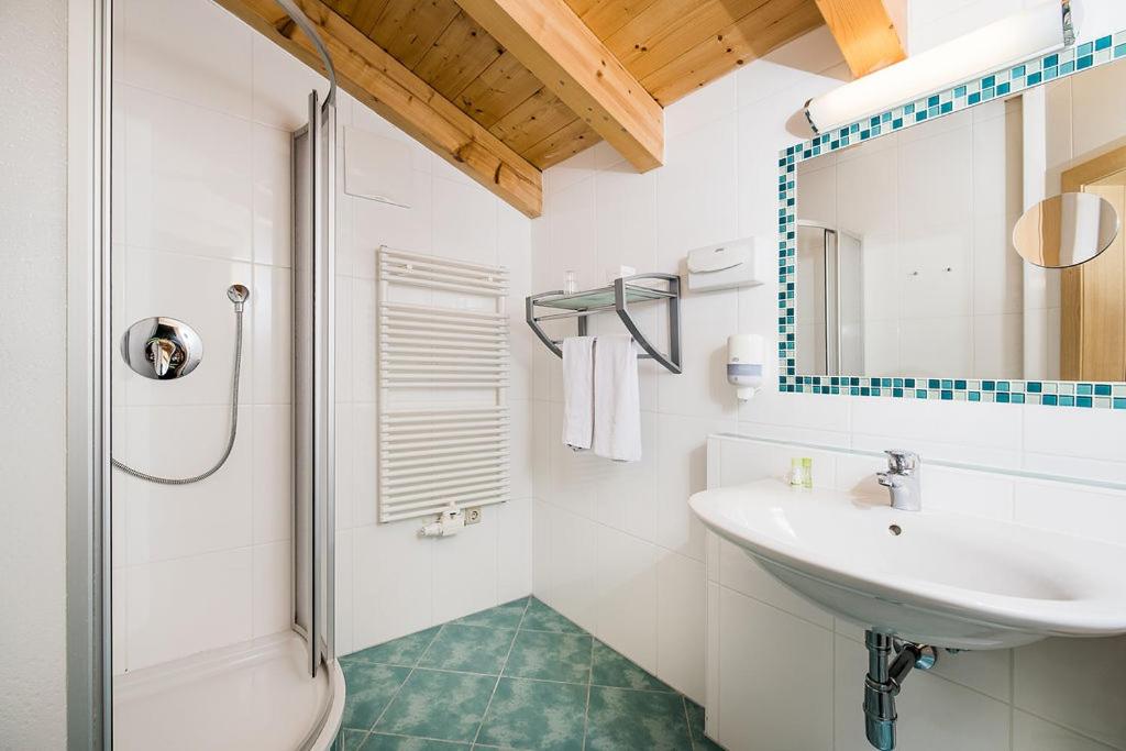 Koupelna v ubytování Hotel Langeck