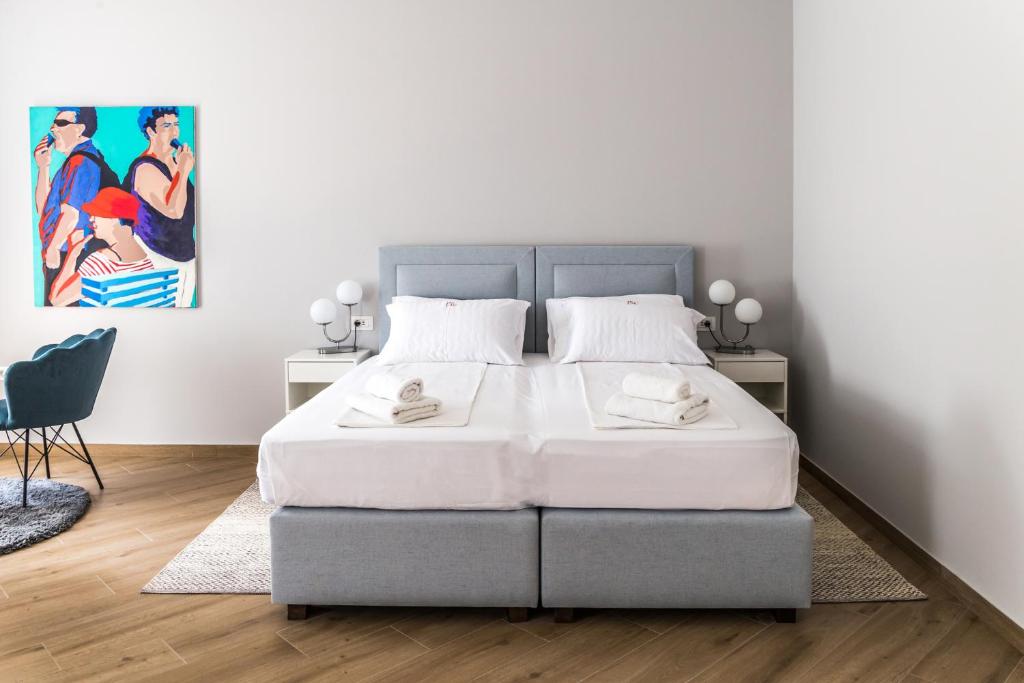 Posteľ alebo postele v izbe v ubytovaní Dolac apartments