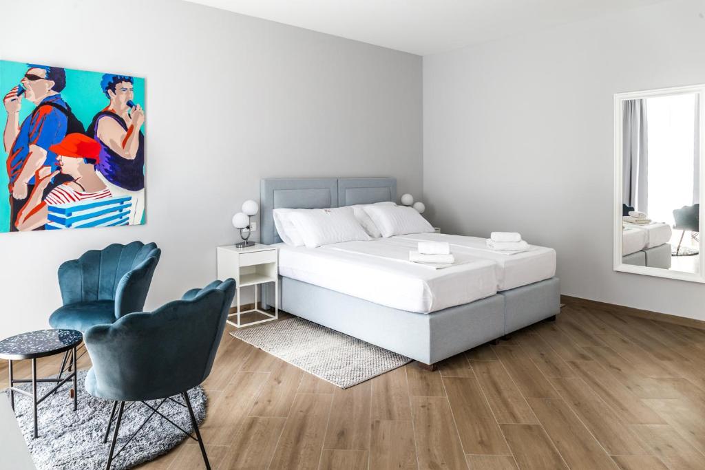Posteľ alebo postele v izbe v ubytovaní Dolac apartments