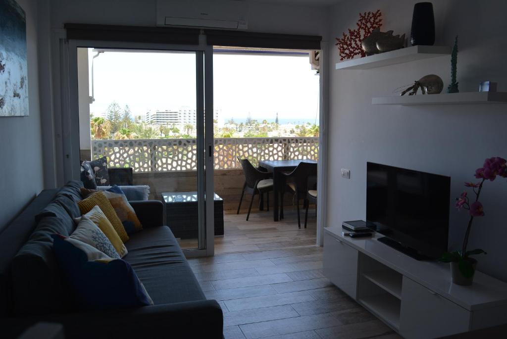 Posezení v ubytování Apartmento Vista del Mar Tinache