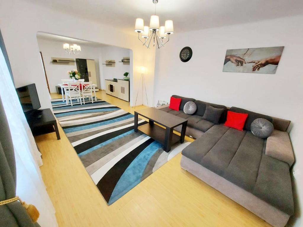 Coin salon dans l'établissement Casa Dușa - Apartament Romina