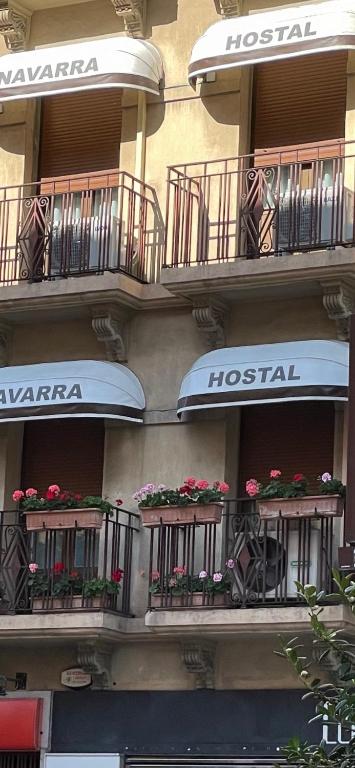 Balkón nebo terasa v ubytování Hostal Navarra