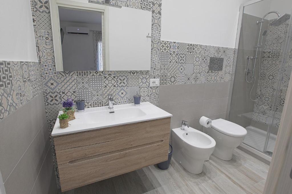 A bathroom at La casa di Vittoria