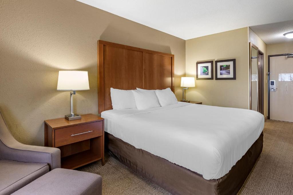 Postel nebo postele na pokoji v ubytování Comfort Inn Moline - Quad Cities