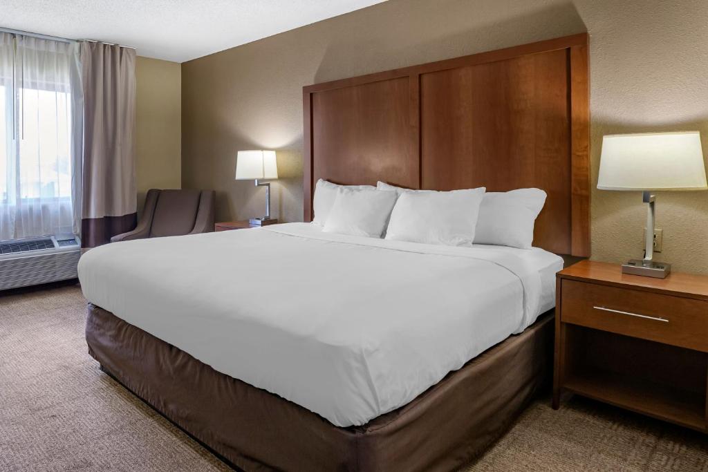 Postel nebo postele na pokoji v ubytování Comfort Inn Moline - Quad Cities