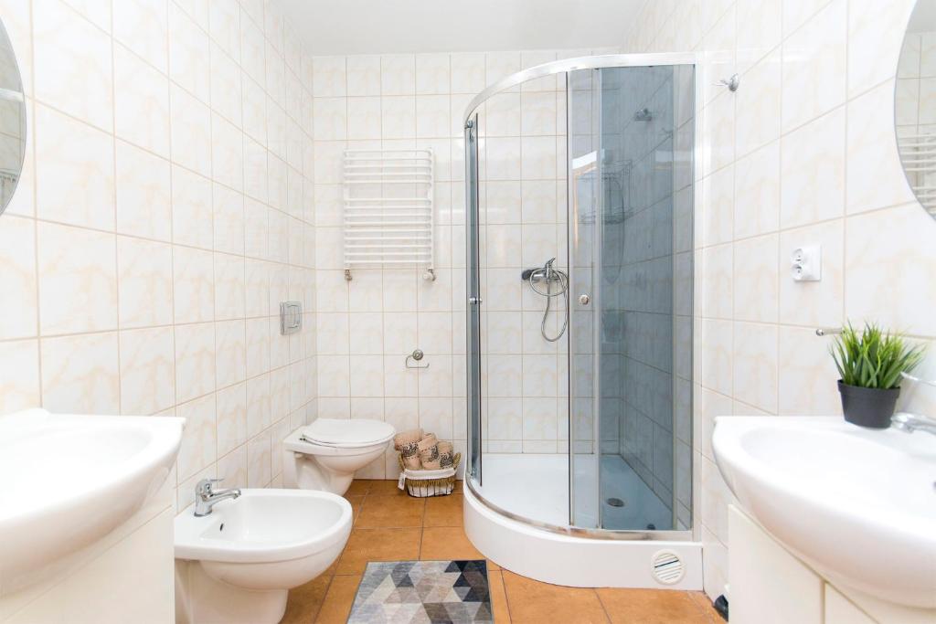 Koupelna v ubytování Akademikus Toruń