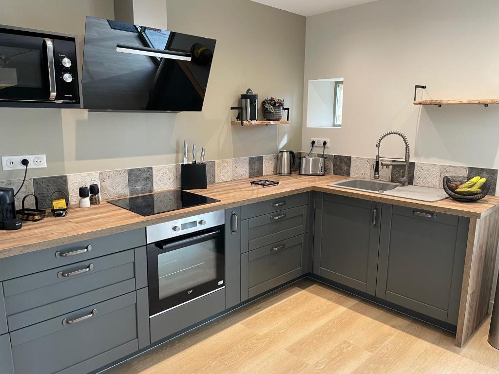 Dapur atau dapur kecil di Les pins qui chuchotent