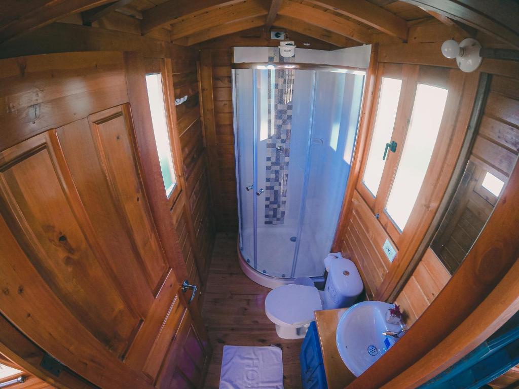 Koupelna v ubytování Hotel Reserva Campestre LA CABAÑA GLAMPING
