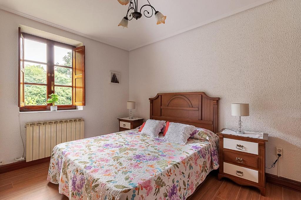 Postel nebo postele na pokoji v ubytování Caserio Urikosolo