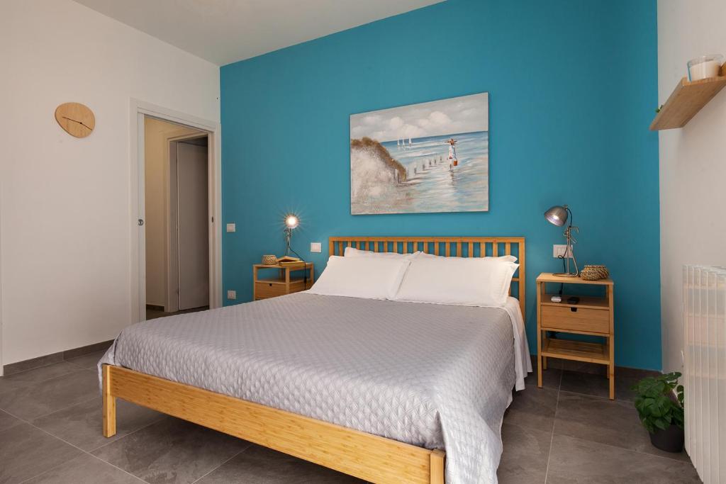 Posteľ alebo postele v izbe v ubytovaní Nerissa suites&rooms