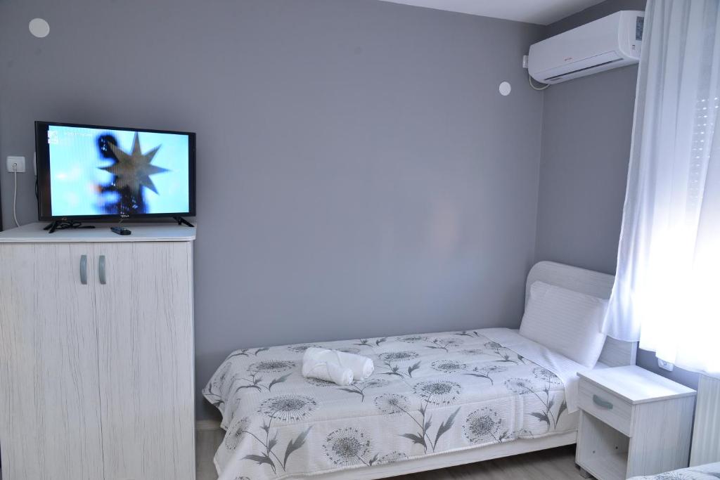 Postel nebo postele na pokoji v ubytování Casablanca