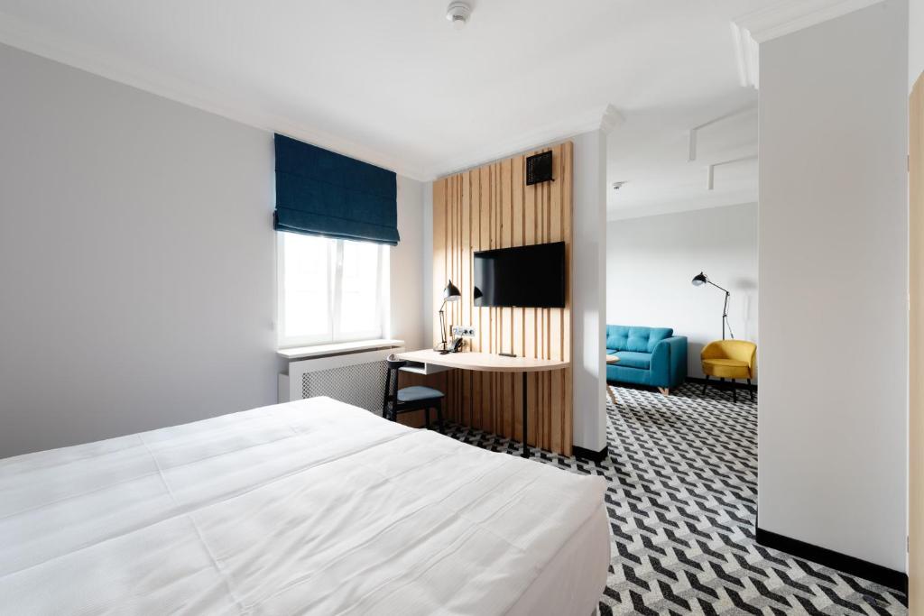 Posteľ alebo postele v izbe v ubytovaní Hotel Tulip Residences Warsaw Targowa