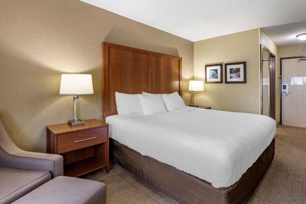 Postel nebo postele na pokoji v ubytování Comfort Inn Moline - Quad Cities