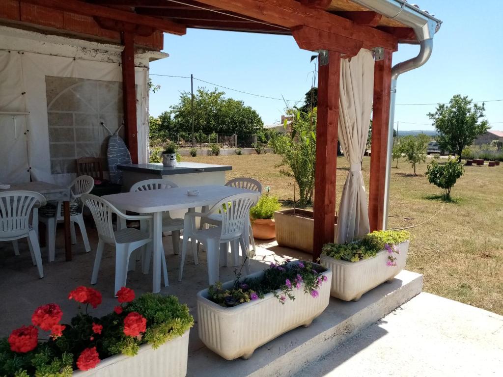 Zahrada ubytování CAMPING LASTE