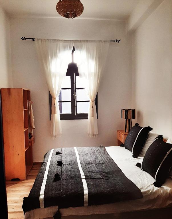 Postel nebo postele na pokoji v ubytování Desert Home Essaouira