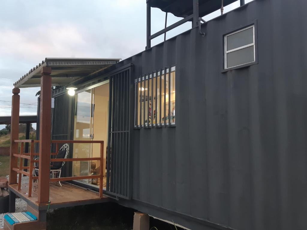 Balkón nebo terasa v ubytování Casa Container