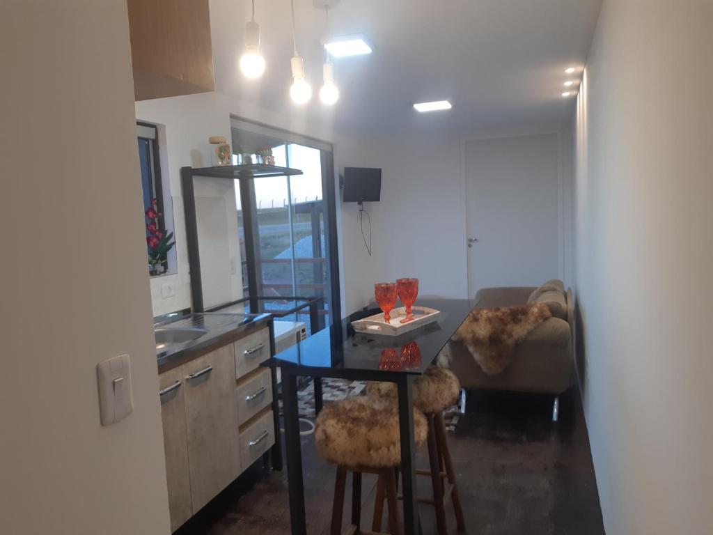Posezení v ubytování Casa Container