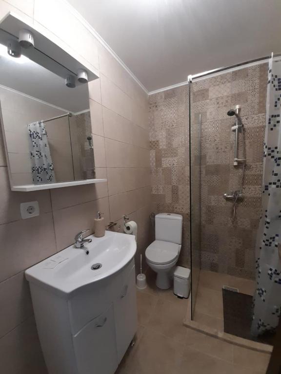 Koupelna v ubytování VILA GE